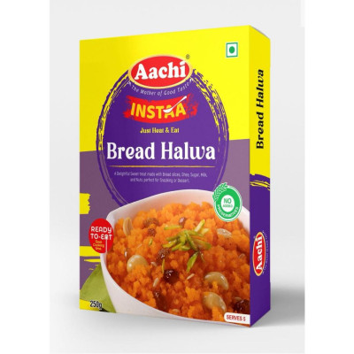 AACHI READY TO EAT BREAD HALWA 250GM(1X20)